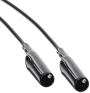 Pomona AL-B-48-0 Steel Alligator Test Clip Patch Cord, 48" Length, Black...