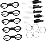 DOITOOL 1Set Nurse Scissors Marker Safety Scissors with Ergonomic Design Sharp Tip Scissors Includes Nurse Pens Storage Rings for Nurses and Students