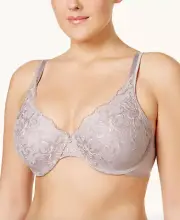 Playtex L126920 Love My Curves Side-Smooth Embroidered Underwire Bra Size 42DD