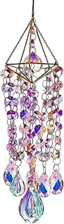 3x13 Inch Colorful Crystal Sun Catcher Hanging Window Decor Wind Chime Style Garden Sun Catchers for Bedroom Balcony Housewarming Gifts