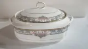 New Old Stock Noritake Barrymore Oval Covered Vegetable 418375 9737 Gold Flower