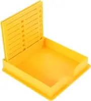 SHOWERORO Note Pads Holder Memo Holder for Desk Sticker Note Organizer Box Small Item Storage Office Supply