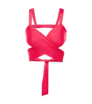 [Magda Butrym] Magda Butrym Wrap-tie bikini top AU 6 pink