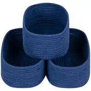 Cube Shelf Closet Storage Baskets Bins Set 3Woven Basket for Organizing/Stora...