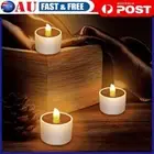 Outdoor LED Tea Light Candles Waterproof Solar Flameless LED Tea Light Candles