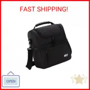 MIER 2 Compartment Lunch Bag for Men Women, Leakproof Insulated Cooler Bag for W