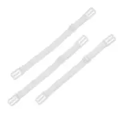 Bra Strap Clips Holder Women’s Hide straps Racerback (White - 3 Pack)