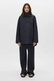 Santal Quilted Pull Over in Navy Blue - CAMILLA AND MARC® C&M
