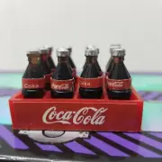 Coca Cola Coke Crate With 12 Bottles Miniature Doll House Display