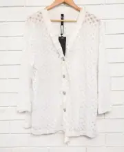 Women's Taking Shape white long sleeve blouse cover top new w/ tags plus size M