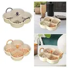 Appetizer Platter Snack Serving Plate Dishes Unbreakable 4 Compartment Dried