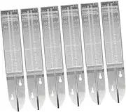 Gatuida Rain Gauge Set 6 Pcs Plastic Rain Gauges Yard Decor Accurate Rainfall Measurement Tool Easy-to-Read Garden Tool