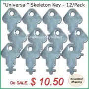 "Universal" Skeleton Key for Paper Towel & Toilet Tissue Dispensers - (12/pk.)