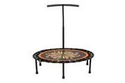 Yopower 40"/50" Foldable Rebounder Mini Trampoline with Adjustable Height, Ideal for Rebounding Exercise and Cardio