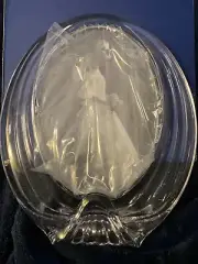 Mikasa Crystal "Concentric" Oval Picture Frame 9" Glass, New In Box
