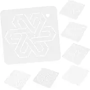 Anneome 6Pcs Quilting Template Reusable Stencils for Clothing Crafting Multi Functional Tools for Easy Patchwork Present for Quilting Enthusiasts