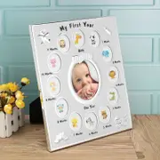 Newborn Baby Photo Frame My First Year 12 Month Keepsak Collage Gift 13 Pictures