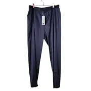 EILEEN FISHER Satin Straight-leg Pants In Scared Bleu size L NEW WITH TAGS