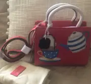 Radley London "Spill The Tea" 25th Anniversary Mini Satchel/ Crossbody- NWT