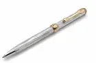 Silver Ballpen Gaudi Parker Refill Blue Ink Twist Action Hand Engraved