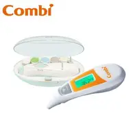 在飛比找大樹健康購物網優惠-【Combi 康貝】親子電動磨甲機（薄荷藍）+免耳套紅外線耳