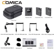 COMICA BoomX-U U1 U2 Multi-functional UHF Wireless Microphone System TX+TX+RX U2