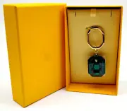 Swarovski Lucent Octagon Cut Green Mixed Metal Finish 5666643 Key Ring
