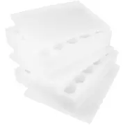 Egg Protector Box For Market Fridge Storage Shock Resistance 1Set White 24.50X20.50X14.00CM
