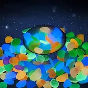300/600PCS Glow in The Dark Rocks, Decorative Luminous Stones Glow Rocks for Fish Tank Aquariums, Flower Pots, Vase, Lawn, Garden, Landscapes and Walkways (Color : Mixed Colors, Size : 300pcs)