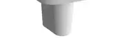 VitrA Zentrum Semi Pedestal for the Vitra Zentrum Basins in White 72920037200 .