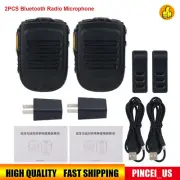 2x Bluetooth Radio Microphone Wireless Mic for Zello Real-PTT POC Radio Android