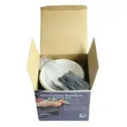 Chocolate Fondue Pot Set NEW 6 Piece White Danesco #61669 NIB