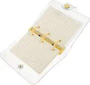 Gogogmee Loose-leaf Smooth Writing Notepad Note Pad Pocket Notebook Desk Small Cute Binder Paper Mini Sketchbook Mini Binder Pen Mini Notepad Mini Notebook Pocket Binder Yellow Metal