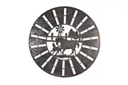 Willow & Silk Metal Rustic 100cm Horses/Animal Windmill Round Wall Art/Decor