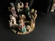 ceramic nativity scene set