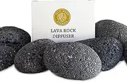 Silk Road Organic Natural Lava Rock Diffuser – Passive Stone Diffuser for Essential Oils – 100% Natural Volcanic Aromatherapy