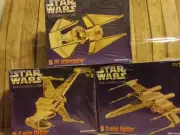 AMT Limited Edition TIE INTERCEPTOR, X-WING FIGHTER, & B-WING FIGHTER NEW/MINT