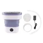 H （63）7.5L Mini Portable Bucket Washer Foldable Washing Machine With Soft Sp