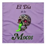 "Día de los Mocos" Bandana Funny Mexican Muertos Sugar Skull Snot Halloween