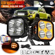 2x 3" Side Shooter LED Work Light Bar Offroad Driving Fog Lamp Pods 4WD SUV UTV