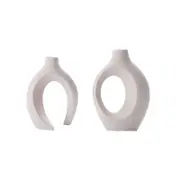 Ceramic Vase Set Home Decor Creative White Vases