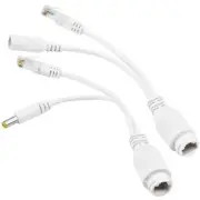 12V Waterproof Power Over Ethernet Passive POE Splitter(White)