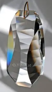 76mm Ladder Clear Crystal Pendant Prism Suncatcher 3"