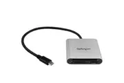StarTech.com USB 3.0 Flash Memory Multi-Card Reader / Writer with USB-C - SD microSD and CompactFlash Card Reader w/ Integrated