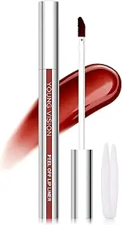Erinde Peel off Lip Liner Stain with Tweezer, Waterproof Matte Lip Gloss, Women Long Lasting Lip Stain Peel off, Transfer Proof Lip Tint, Highly Pigmented Color Lipliner #2