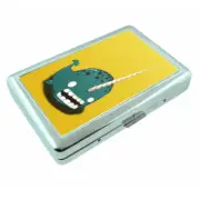 Narwhals D6 Silver Metal Cigarette Case RFID Protection Wallet