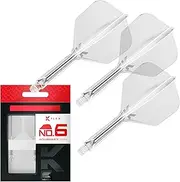 Target K-Flex Integrated Dart Flights and Shafts, No.6 Flight, Set of 3