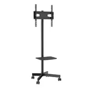 TV Floor Stand Bracket Mount Monitor Shelf Mobile Trolley