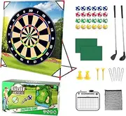 Battle Golf Chipping Game - Golf Practice Mat | Sports Activities Putting Practice Toy, Swing Training Tool for Home Backyard