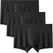 [Dress Cici] Men's Trunk Underwear with Pouch, Modal Seamless Trunks for Men, 3 PCS